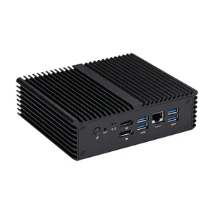 Qotom Q1012G6 Mini PC 4305U Dual Core 2.3GHz Mini Computer 6X I225-V 2.5G Ethernet LANs Fanless Mini PC Router