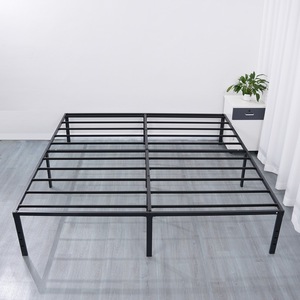 Wholesale Metal <strong>Platform</strong> King Size Queen <strong>Bed</strong> <strong>Frame</strong> Metal Modern Queen Steel Slats <strong>Bed</strong> <strong>Frame</strong> - Product Image 2