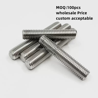316 304 Stainless Steel Full Threaded Stud Bar Rods M3 M4 M5 M6 M8 M10