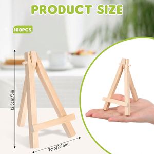 Hot-selling <b>Wooden</b> Eco-friendly Triangle Easel Desktop Mini Easel Photo Painting Postcard Display Stand <b>Picture</b> <b>Frame</b> - Product Image 2