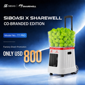 SHAREWELL SW-T7 Pro Macchina Professionale per Palline da <span class=keywords><strong>Tennis</strong></span> e Pickleball con Controllo Vocale AI e Condivisione Dati per 100 Palline - Product Image 1