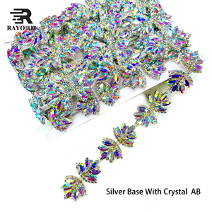 Hot bán DIY flatback may-on Rhinestone TRIM appliques trang trí hoa cho quần áo túi giày đồ trang sức đám cưới Hàng may mặc - Product Image 4