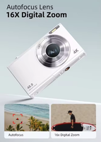 Appareil photo instantané HD DC402 CMOS haute résolution avec zoom optique 7,1x-16x, écran 2"-3", portable pour enfants et étudiants avec flash LED
