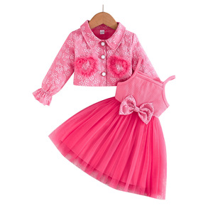 2025 printemps automne filles décontracté deux pièces ensemble à manches longues veste 2 pièces robes ensemble 0-4 <span class=keywords><strong>ans</strong></span> décontracté filles vêtements ensembles - Product Image 6
