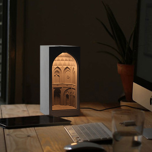 Lámpara de Mesa de Cemento Creativa con Diseño de Jardín Persa, Lámpara de Noche para Dormitorio, Mesita de Noche, Esquina de Pared, Adorno, Regalo - Product Image 2