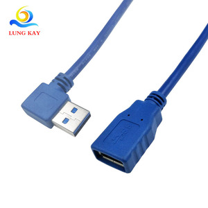 สายต่อ USB รูปตัว U Lung Kay แบบตัวผู้ต่อตัวเมีย ความเร็วสูง ส่งข้อมูลได้รวดเร็ว สีฟ้า น้ำหนัก 0.03 กก. รุ่น LKU3 004 - Product Image 3