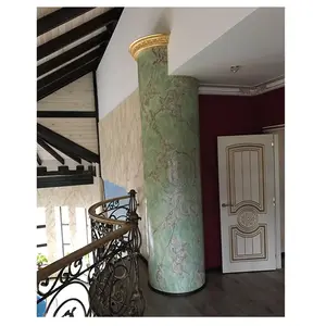 Modern Design round Stone Marble Column Pillar for Outdoor Hotel Villa Home Decor