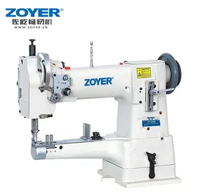 Zy335 máquina de costura com gancho grande, cilindro-cama composto-alimentação máquina de costura