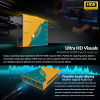 Tarjeta de Captura de Video AVMATRIX 4K USB3.0 con Salida en Bucle para Transmisión en Vivo de Videojuegos, Compatible con Xbox/PS4/Wii/Nintendo Switch