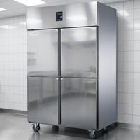 Vitrine Réfrigérée Commerciale Verticale Grande Capacité Quatre Portes en Acier Inoxydable avec Dégivrage Automatique – Nouveauté !