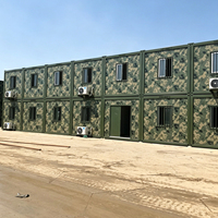 Maison conteneur pliable de 20 pieds, Villa préfabriquée, Bâtiment de bureau, Entrepôt, Maison modulaire préfabriquée