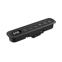 Boutons en silicone de base de la série JIECANG K26, intégrés, montés verticalement sur le côté, pour commande par télécommande pour bureau debout réglable en hauteur