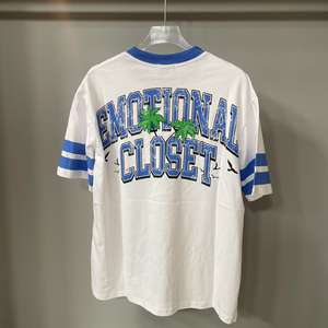 Vêtements pour hommes Top Quality 100% Cotton Shorts Sleeves Streetwear Graphic Printed Oversized Mixed Emotion HipHop T-Shirts for Men - Product Image 2
