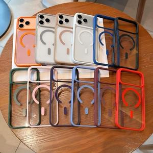 เคสใสอะคริลิคแม่เหล็กสำหรับชาร์จไร้สายสำหรับ iPhone 18 17 16 15 14 13 Pro Max Plus Air 16e 17e - Product Image 1