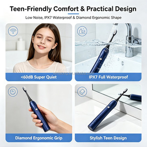 Producto <span class=keywords><strong>Recomendado</strong></span> por Dentistas, <span class=keywords><strong>Cepillo</strong></span> <span class=keywords><strong>de</strong></span> <span class=keywords><strong>Dientes</strong></span> Ortodóntico con Cabezales <span class=keywords><strong>de</strong></span> <span class=keywords><strong>Cepillo</strong></span> Ortodóntico, <span class=keywords><strong>Cepillo</strong></span> <span class=keywords><strong>de</strong></span> <span class=keywords><strong>Dientes</strong></span> Eléctrico Sónico en Azul Oscuro para Negocios - Product Image 2