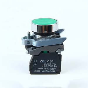Xb4 b31 स्विच xb4 फ्लैट पुशबटन स्प्रिंग रिटर्न प्लास्टिक पुश बटन स्विच - Product Image 1