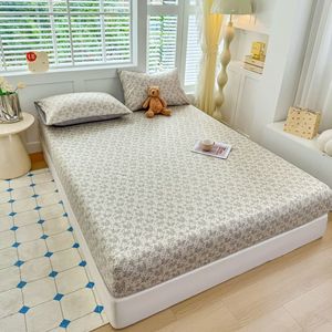 Mejor Venta de tela de algodón lavable transpirable Multi colores impreso ropa de <span class=keywords><strong>cama</strong></span> sábanas ajustadas <span class=keywords><strong>Protector</strong></span> de colchón - Product Image 5