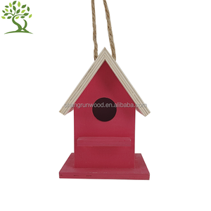 Afneembaar Handgemaakt Vogelhuisje Rustiek Natuurlijk Buiten Hangend Massief Houten Vogelhuisje - Product Image 6
