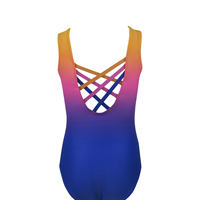 Justaucorps d'entraînement de ballet et de danse sans manches en polyester imprimé gymnastique personnalisé sublimé Performance porter toutes les tailles disponibles