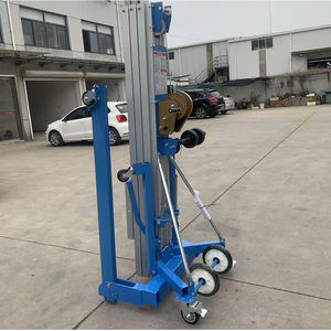 Mini ascenseur électrique manuel portatif d'alliage d'aluminium Mobile 3-7.9m 300kg ascenseur vertical de mât de manivelle de charge avec le prix usine - Product Image 5