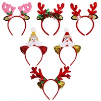Bandeaux de fête en plastique pour cosplay de Noël, avec différents motifs pour femmes, adultes et enfants, décorations de fête