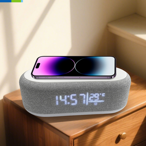 Draadloze Oplaadklok, Lichtgevende Stille Multifunctionele Wekker Voor Het Oppervlak Van De Stof, Geleid Met Temperatuur-En Datumweergave - Product Image 2