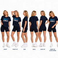 T-shirt à manches courtes pour femme, col rond, coton doux extensible, décontracté, été, respirant, léger, basique, pour tous les jours