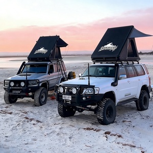 Carpa <span class=keywords><strong>de</strong></span> Techo Rígida Ligera <span class=keywords><strong>para</strong></span> Glamping con un Dormitorio y Sala <span class=keywords><strong>de</strong></span> Estar, Poliéster <span class=keywords><strong>para</strong></span> Todas las Estaciones 4x4 <span class=keywords><strong>para</strong></span> Automóvil - Product Image 1