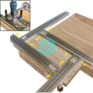 Machine de coupe fraisage rainure gravure Rail de guidage multi-fonctionnel support de guidage <span class=keywords><strong>auxiliaire</strong></span> de support réglable outil de travail du bois - Product Image 1