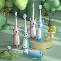 Brosse à dents électrique intelligente pour enfants OEM, étanche IPX7, rechargeable par type-C, douce, motif de dessin animé, animaux mignons, brosse à dents sonique pour enfants