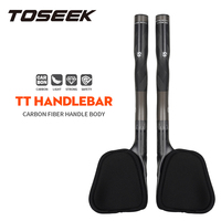 Manillar de Carbono TOSEEK para Contrarreloj con Abrazadera de 31.8mm y Almohadillas de Esponja de 100x95mm para Bicicleta de Carretera, Componentes Aerodinámicos