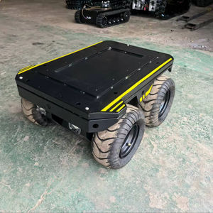 Petit véhicule terrestre électrique tout-terrain à 4 roues motrices (UGV) sans pilote avec chenilles en caoutchouc pour le transport de marchandises, robot UGV - Product Image 1