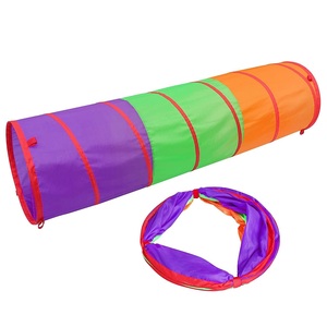 Tunnel de jeu pour enfants et tout-petits, tente tunnel colorée, jouet tunnel à ramper pop-up, tunnel à ramper double usage pour garçons et filles, jeu en plein air - Product Image 2