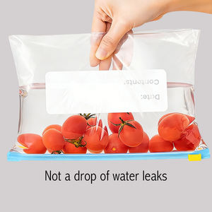 AIUDO Eco Friendly Zipper Logo personnalisé Congélateur étanche <span class=keywords><strong>réutilisable</strong></span> de qualité alimentaire Snack Sandwich Congélateur Slider <span class=keywords><strong>Sac</strong></span> à fermeture éclair imprimé - Product Image 3