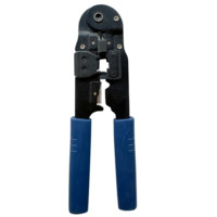 Herramienta de crimpado para enchufes modulares RJ45 Conectores Cat5e Cat6 Herramienta de crimpado de red Cortador de cables Crimpadora todo en uno