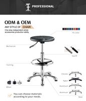 Tabouret médical ESD, chaise haute de laboratoire en mousse pu, mobilier industriel,