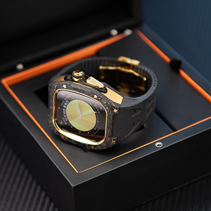 Caja modificada de oro negro de fibra de carbono para <span class=keywords><strong>reloj</strong></span> de 49MM con varios colores con opción de correa de caucho fluorado Caja de <span class=keywords><strong>reloj</strong></span> - Product Image 5
