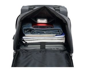 Sac à dos unisexe personnalisé à grande capacité, sac à dos d'université de couleur unie gris personnalisé pour garçon, sac à dos pour homme - Product Image 5