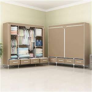 Organizador <span class=keywords><strong>de</strong></span> armario <span class=keywords><strong>de</strong></span> <span class=keywords><strong>tela</strong></span> no tejida, gran capacidad, estante <span class=keywords><strong>de</strong></span> almacenamiento <span class=keywords><strong>de</strong></span> ropa, armario - Product Image 3