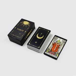 Fabbricazione di fogli d'oro cassetto di divinazione gioco classici tarocchi fabbrica design originale stampa i tuoi mazzi di tarocchi - Product Image 6