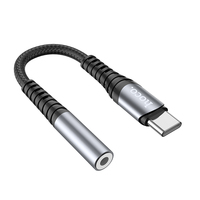 Convertisseur audio numérique HOCO LS33 Type-C vers prise jack 3,5 mm femelle