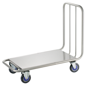 Carrello Ospedaliero in Acciaio Inox 470 S con Piattaforma e Ruote per Uso Medico - Product Image 2