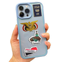 Mobiele telefoon sticker fabriek Pick Me paspoort tas vliegtuig bagage reis metalen mobiele sticker voor telefoon grote voorraad