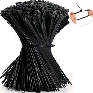 WBO Nylon Self Locking Nylon Cable Tie Wholesale Plastic Wire Tie Black Plastic Cable Ties