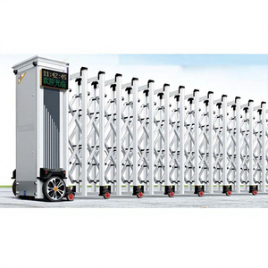 Porte coulissante escamotable d'allée de porte pliante sectionnelle électrique d'alliage d'aluminium de haute qualité - Product Image 1