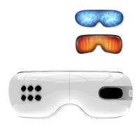 Masseur oculaire électrique portatif, vibration, thérapie chaude/froide, batterie 1200 mAh, garantie 1 an, pour soulager les cernes et les poches sous les yeux