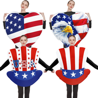 Costumes du Jour de l'Indépendance Américaine, vêtements en mousse, déguisements d'Halloween pour adultes, vente en gros d'usine.