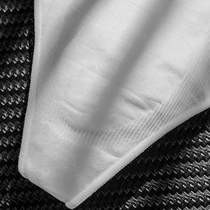 Tangas deportivas sexis para hombre con logotipo de tamaño personalizado, ropa interior translúcida sin costuras con letras transpirables, calzoncillos, medias, tangas para hombre - Product Image 5