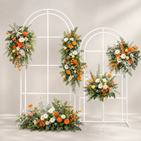 Arco Metálico Dorado y Negro para Decoración Floral en Bodas, Ceremonias y Eventos