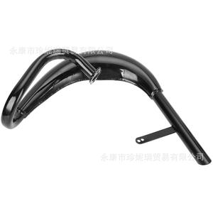 Kit de tuyau d'échappement pour scooter Haima 80cc, silencieux en acier noir avec boulons, joints et accessoires pour réparation - Product Image 2